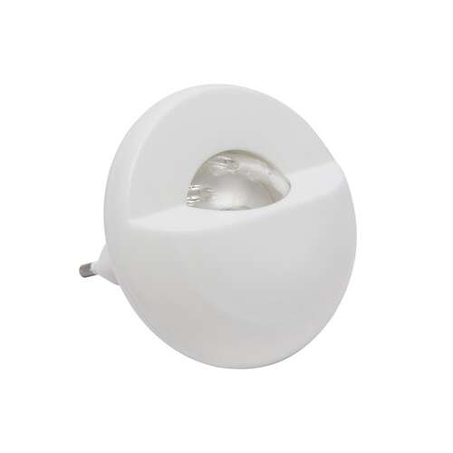 Lampă de noapte LED Phenom cu senzor de amurg, albă