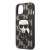 Karl Lagerfeld Monogram Ikonik Patch iPhone 13 mini tok, fekete