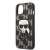 Karl Lagerfeld Monogram Ikonik Patch iPhone 13 mini tok, fekete
