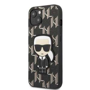 Karl Lagerfeld Monogram Ikonik Patch iPhone 13 mini tok, fekete - Karl Lagerfeld Telefontok
