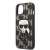 Karl Lagerfeld Monogram Ikonik Patch iPhone 13 mini tok, fekete