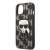 Karl Lagerfeld Monogram Ikonik Patch iPhone 13 mini tok, fekete