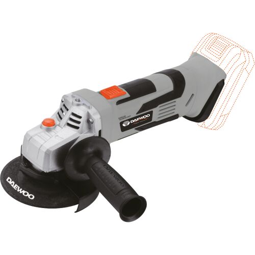 Daewoo DALAG18-1 Cordless Angle Grinder, 18 V/ 2.5 Ah (without battery), Grey