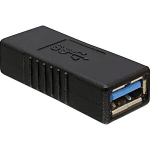 Close-up of Delock USB 3.0 A Female to Female Adapter - Delock USB Adapter