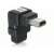 Delock USB-B mini adapter, 90 fokos derékszögű, hím-nő, 5 tűs