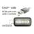 Delock EASY-USB 2.0 A típusú megfordítható apa > anya adapter, a csatlakozó közeli képe