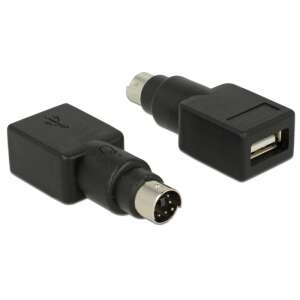 Delock PS/2 - USB adapter - USB egeret vagy billentyűzetet csatlakoztathat PS/2 porthoz - PS/2 átalakító