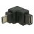 Адаптер Delock USB 2.0 Micro-B мъжки &gt; USB 2.0 Micro-B женски с въртящ се край, черен 57815941