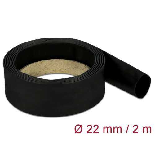 Delock Fekete zsugorcső 2 m x 22 mm