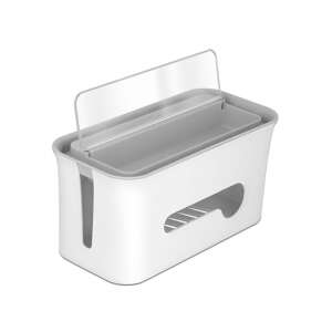 Delock Kábelrendező Doboz - Fehér és Szürke Kábel Tároló - Külső merevlemez ház