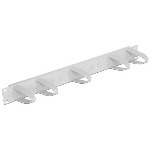 Delock 19 hüvelykes kábelrendező panel, univerzális, szürke, rack szekrény kábelrendező - Rack szekrény kiegészítő