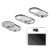 Delock 3 pack webcam cover for laptop, tablet and smartphone silver 57346756