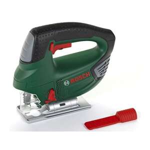 Theo Klein Bosch toy jigsaw, green and black, with red handle and blade - DIY Craft Kit