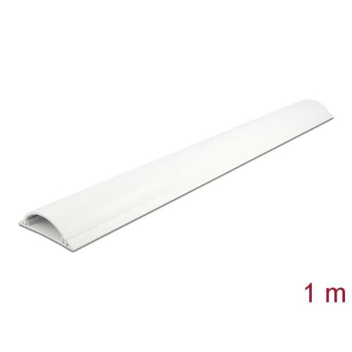 Delock Kábelcsatorna 70 x 20 mm - hossza 1 m, fehér 91248019 - Kábelrendező