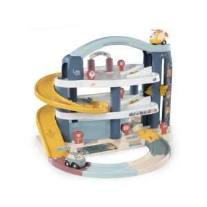 Garaj Smoby Little cu 3 niveluri, cu lift, rampe și spălătorie auto pentru copii - Smoby Autostradă și garaj de parcare