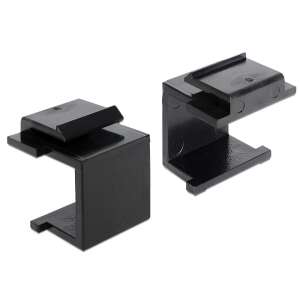 Capac Keystone Delock, negru, pachet de 4 - Accesorii pentru modulul Keystone