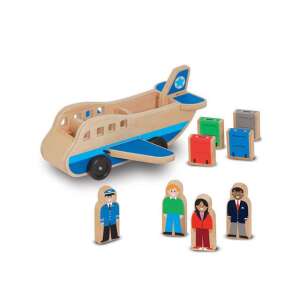 Drewniany samolot zabawka Melissa & Doug z figurkami i bagażem - Samochód i pojazd
