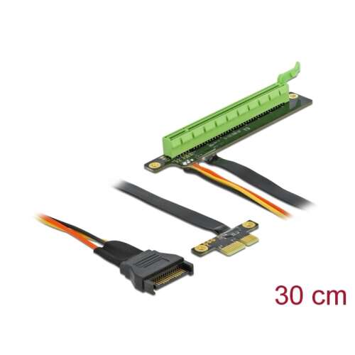 Delock PCI Express x1 - x16 Riser kártya hajlékony kábellel, 30 cm