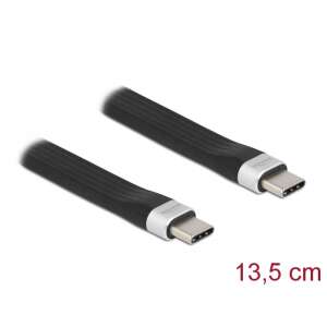 Delock USB 3.2 Gen 2 FPC kabel płaski USB Typ-C do USB Typ-C 13,5 cm PD 3A E-Marker - Kabel danych