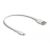 Delock USB charging cable for iPhone , iPad , iPod devices white 30 cm 57349487