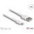 Delock USB-Ladekabel für iPhone, iPad, iPod Geräte weiß 30 cm 57349487