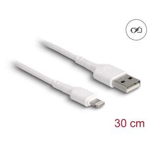Kabel ładujący Delock USB do Lightning, biały, 30 cm - Kabel Lightning