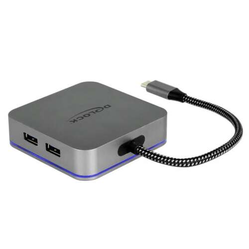 Stacja dokująca Delock USB Type-C z 4K HDMI, 3 portami USB, Gigabit LAN i Power Delivery