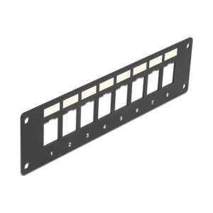 Delock Keystone patch panel 8 porttal - Patch panel