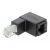 Adapter Delock RJ45 kątowy 90 stopni w dół, Cat6 UTP