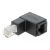 Adapter Delock RJ45 z kątem 90 stopni w dół, Cat.6 UTP