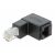 Delock RJ45 Adapter männlich 90 Grad nach unten RJ45 Buchse, Cat.6 UTP 75323619