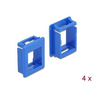 Delock Keystone modul tartó, kék, 4 darabos csomag - Keystone modul kiegészítő