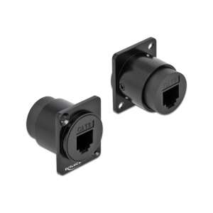 Modul Delock D-Type RJ11 Cat.3 Mama-Mama, Negru - D-type