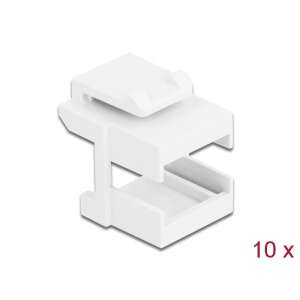 Delock Keystone fedél - Fehér optikai szálas csatlakozó védelem - Keystone modul kiegészítő