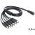 Delock DC tápelosztó kábel CCTV kamerákhoz és LED szalagokhoz, 5.5/2.1mm
