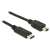 Delock USB Type-C auf USB 2.0 Mini-B Kabel, 0,5 m, schwarz