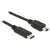 Delock USB Type-C auf USB 2.0 Mini-B Kabel, 0,5 m, schwarz