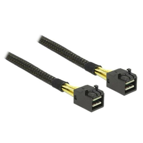 Delock Mini SAS HD x 4 SFF 8643 apa &gt; Mini SAS HD x 4 SFF 8643 apa kábel, 0,5 m