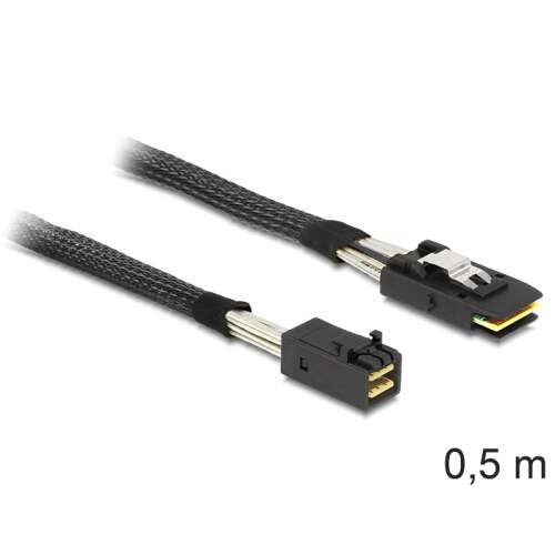 Delock Mini SAS HD x 4 SFF 8643 apa &gt; Mini SAS x 4 36 Pin SFF 8087 apa kábel, 0,5 m
