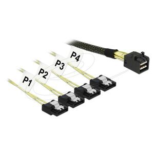 Delock SFF-8643 - SATA kábel, Mini SAS HD - SATA elosztó kábel - SAS kábel