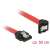 Delock 6 Gb/s SATA cable with straight connector > downward facing SATA connector, red, 50 cm