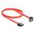 Delock 6 Gb/s SATA cable with straight connector > downward facing SATA connector, red, 50 cm
