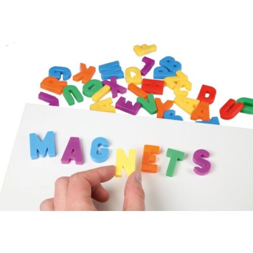 Set de litere mari magnetice pentru copii, magneți colorați cu alfabet pe tablă