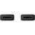 Detailný pohľad na konektor kábla Samsung USB-C na USB-C