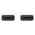 Kábel Samsung USB-C do USB-C, čierny, 1,8m, detail konektora