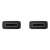 Kábel Samsung USB-C do USB-C, čierny, 1,8m, detail konektora