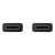 Kábel Samsung USB-C do USB-C, čierny, 1,8m, detail konektora