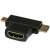 Akyga AK-AD-23 HDMI - miniHDMI - microHDMI 3 az 1-ben adapter