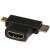 Akyga AK-AD-23 HDMI - miniHDMI - microHDMI 3 az 1-ben adapter