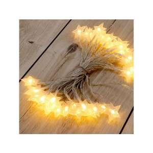 Hviezdne LED svetelné reťaze, teplá biela, 6 metrov dlhé, 40 LED, batériové - Iris